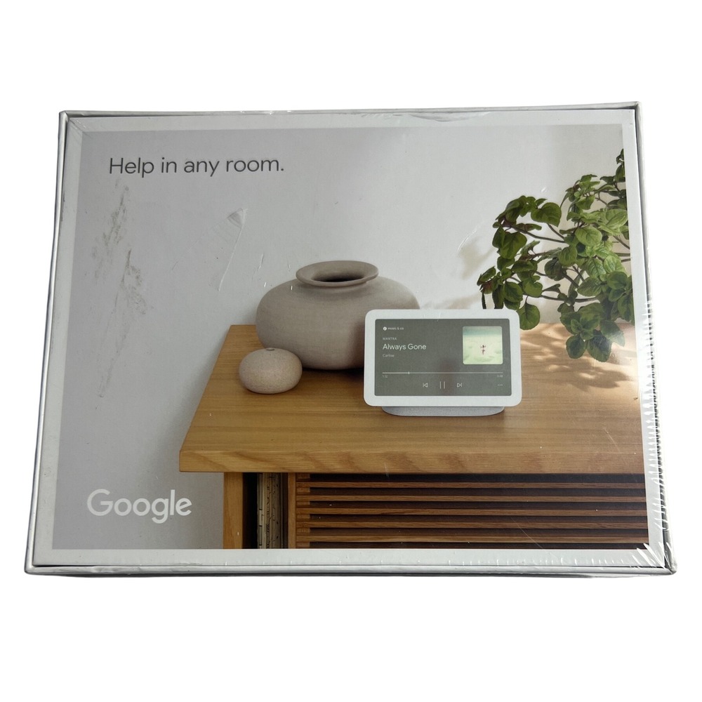 Google Nest Hub 2nd Gen Smart Display Chalk GA01331-US 7" Screen New Sealed A50